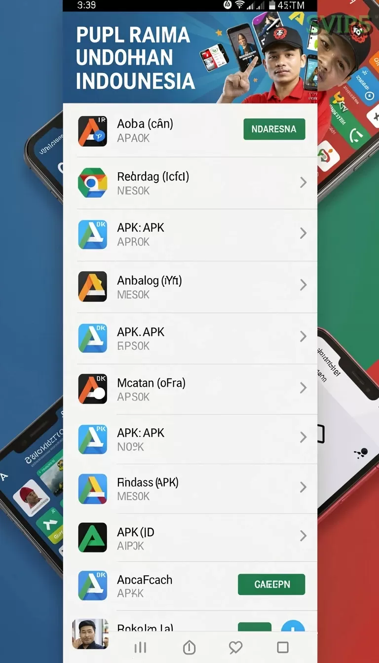 Cuplikan layar INDO178 — menu navigasi