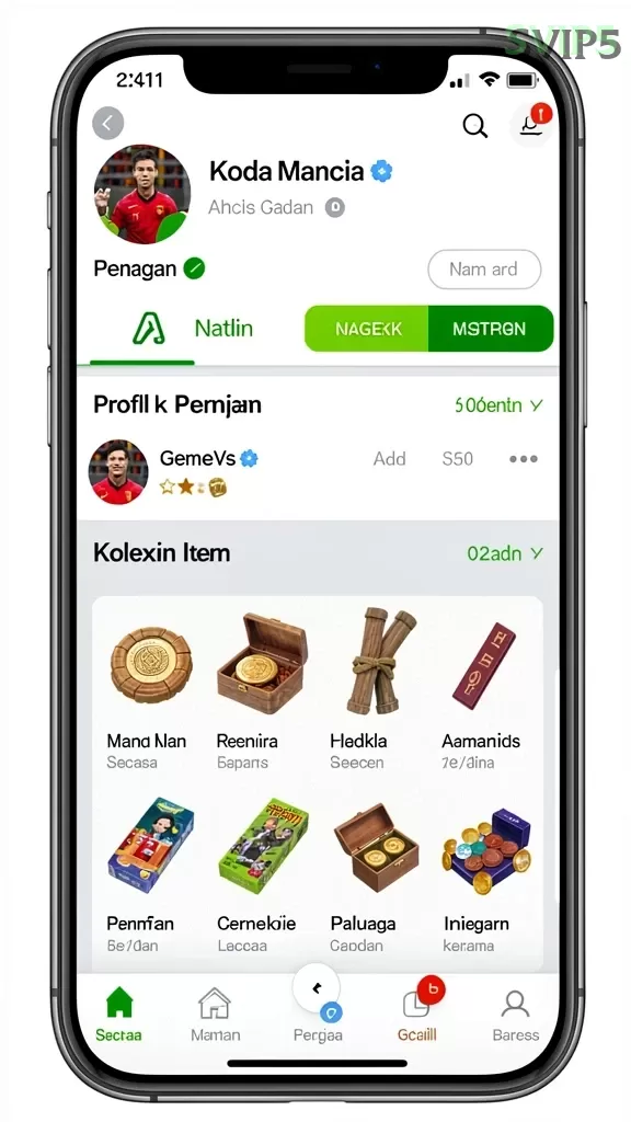 Cuplikan layar SEDAYU88 — pengaturan akun